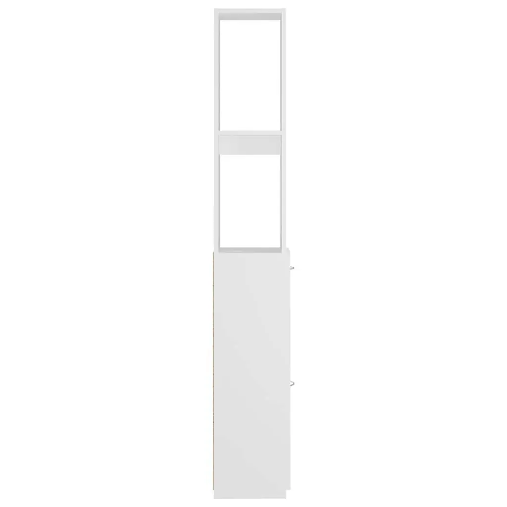 Bathroom Cabinet Storage Cupboard Tall Organiser 25 x 26.5 x 170 cm White Engineered Wood