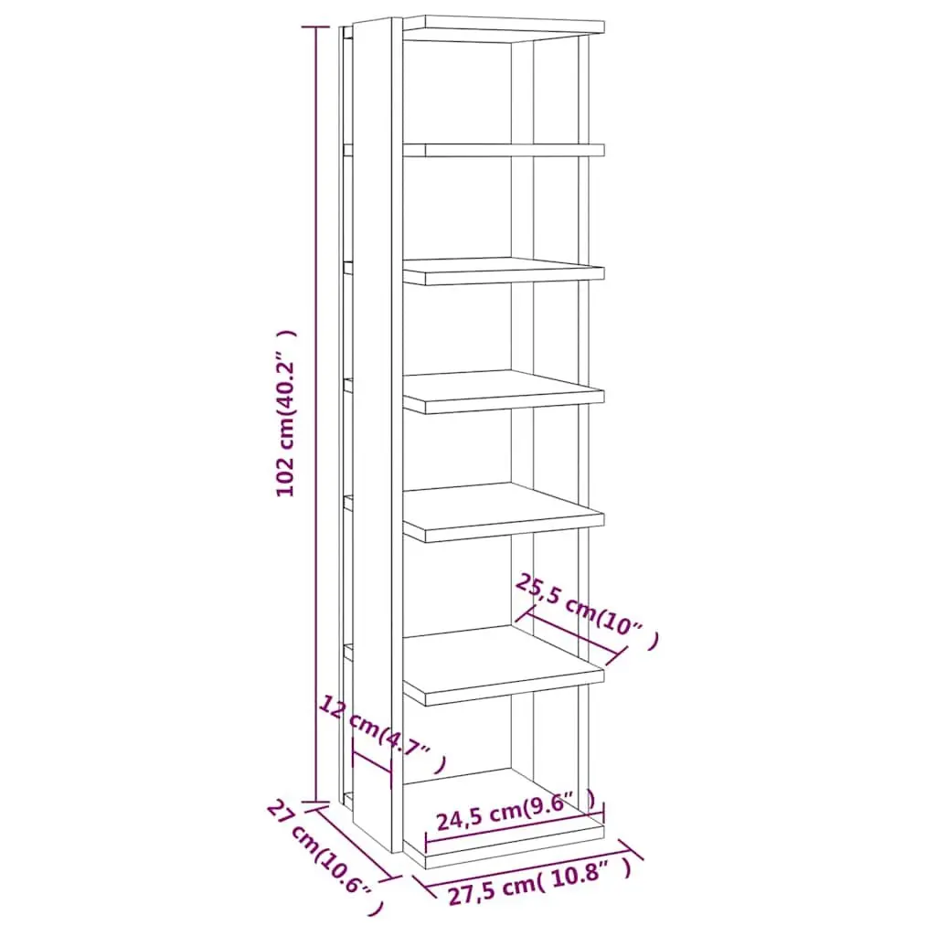 Shoe Cabinet Grey Engineered Wood Storage Rack Organiser 6 Shelves Narrow Corner