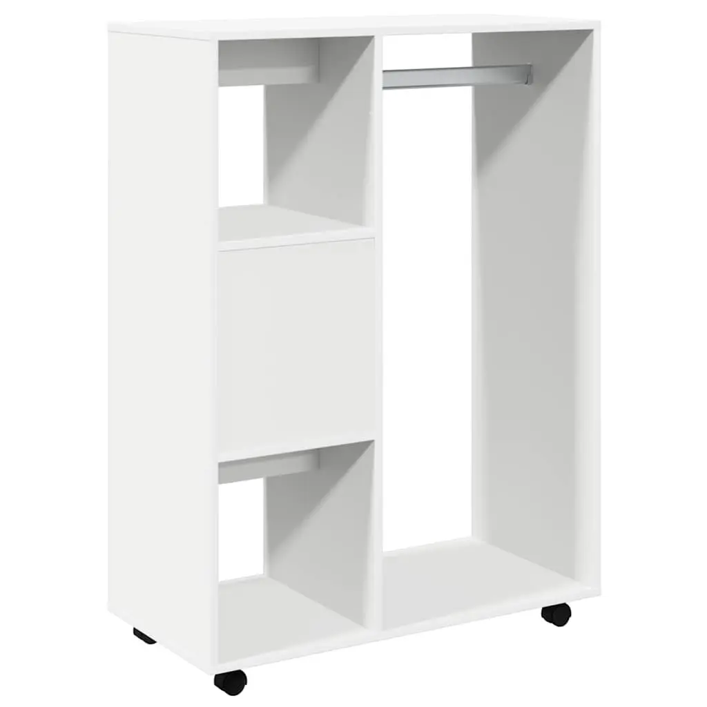 White Wardrobe Cabinet Storage Cupboard Bedroom Furniture 80W x 40D x 110H cm