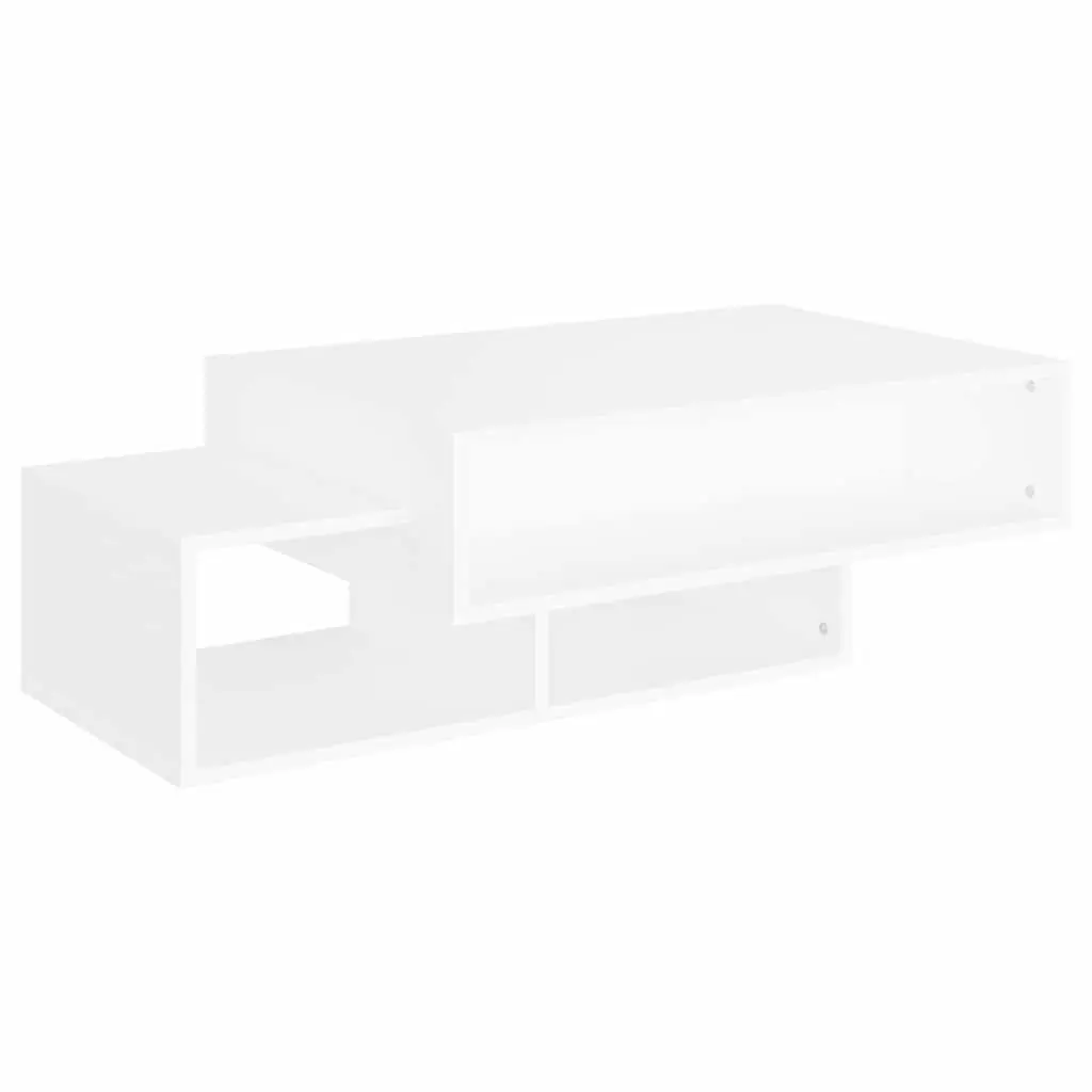 Coffee Table Storage Compartments Living Room 105 x 55 x 32 cm White