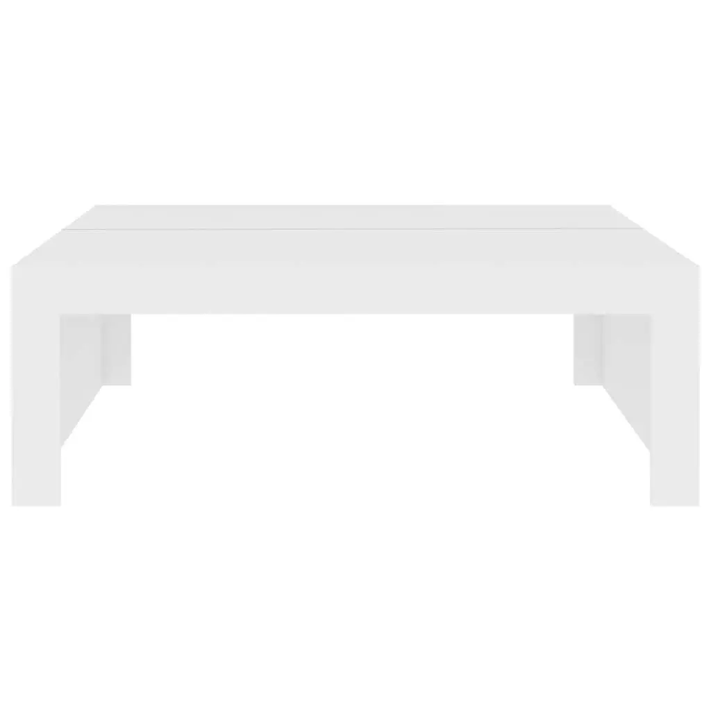 Coffee Table Modern Accent Furniture Living Room 100 x 100 x 35 cm White