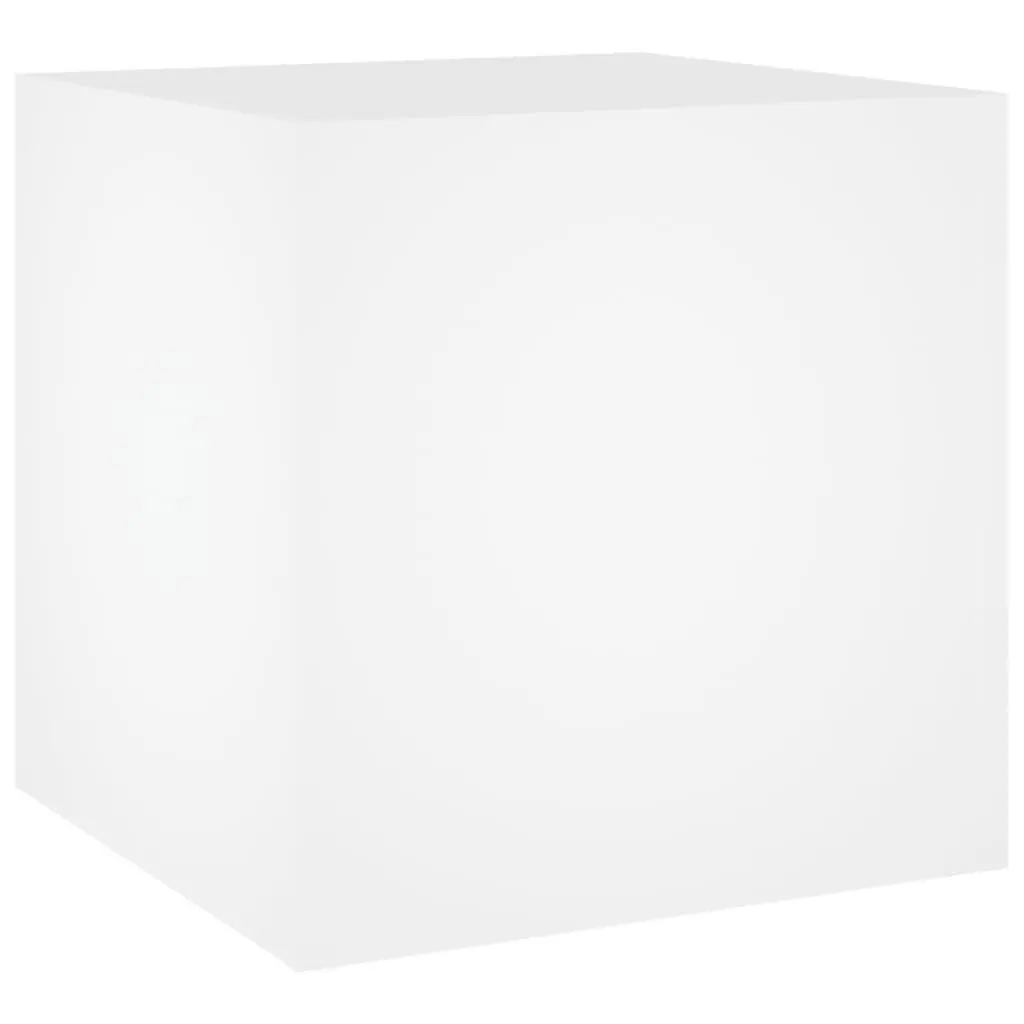 Planter Box Indoor Outdoor Flower Plant Pot 40x40x40 cm White