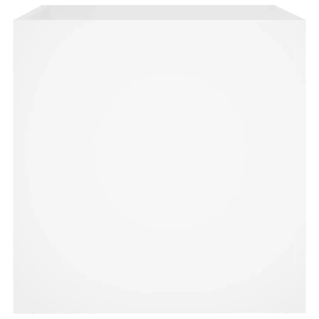 Planter Box Indoor Outdoor Flower Plant Pot 40x40x40 cm White