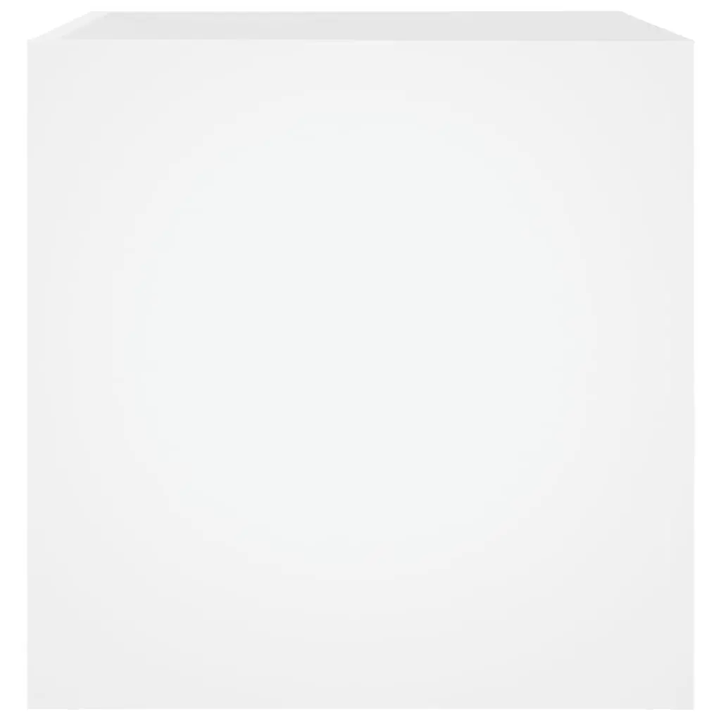 Planter Box Indoor Outdoor Flower Plant Pot 40x40x40 cm White