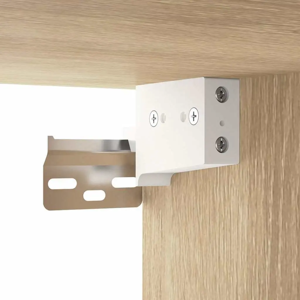 Bathroom Cabinet Mirror with LED Lights Wall-Mounted Storage Unit 91x15x76.5cm Brown