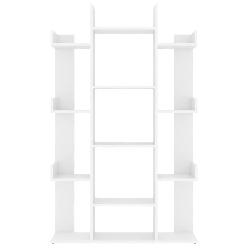 Book Cabinet White 13 Compartments Shelving Unit Storage Bookshelf Engineered