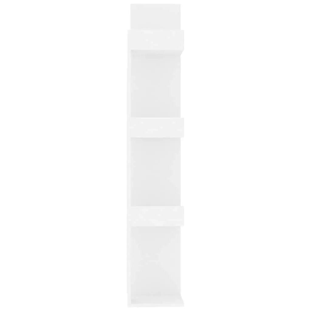 Book Cabinet Storage Bookshelf 8 Compartment White 48 x 25.5 x 140 cm