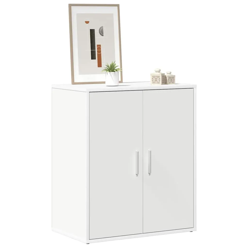 Shoe Cabinet Storage Organiser 60x35x70cm White Engineered Wood 5 Shelves