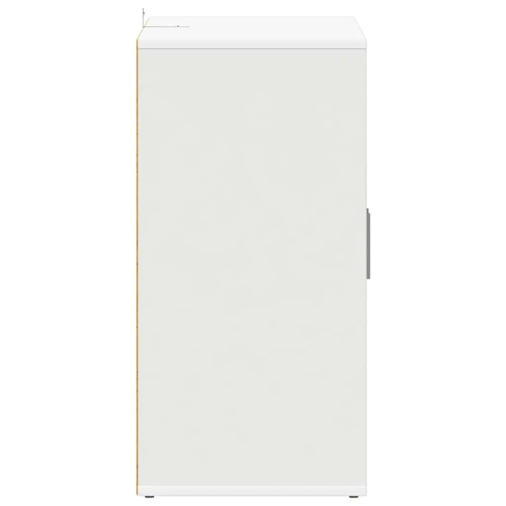 Shoe Cabinet Storage Organiser 60x35x70cm White Engineered Wood 5 Shelves