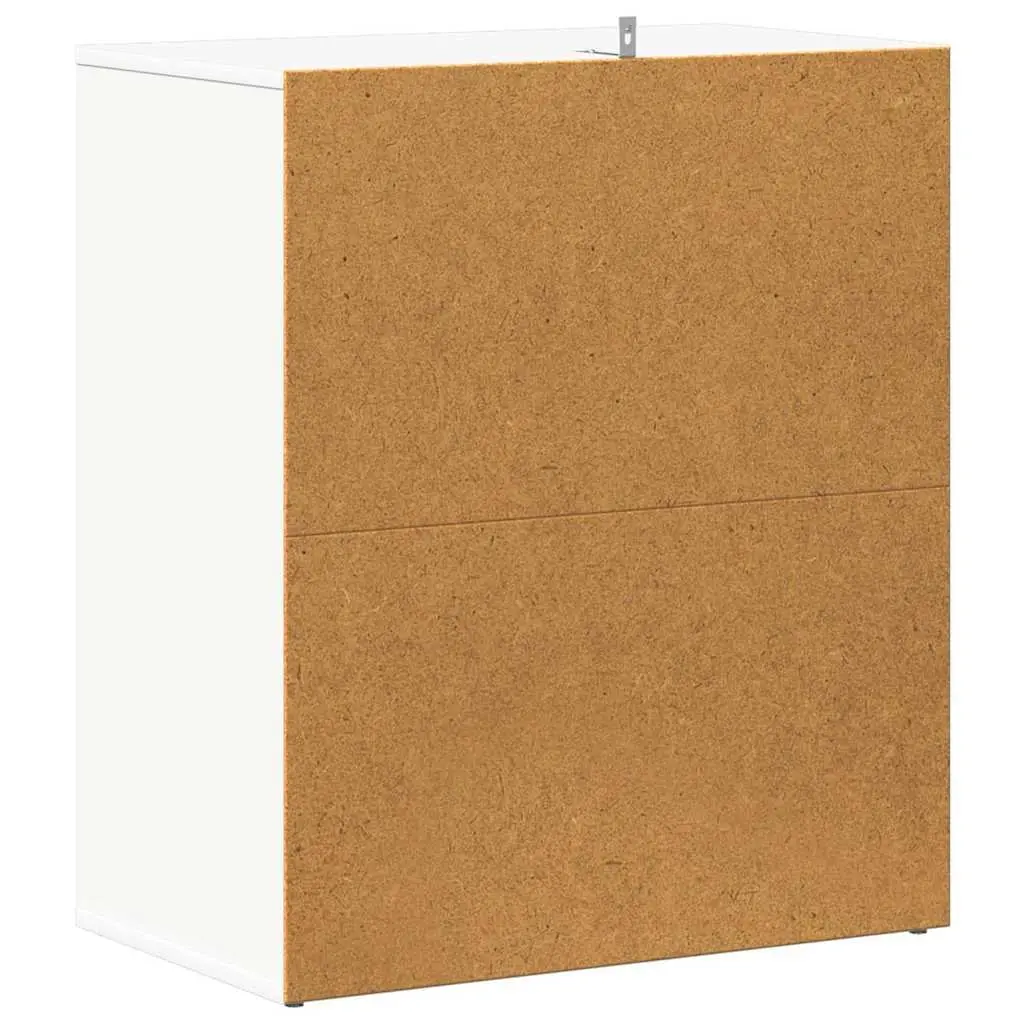 Shoe Cabinet Storage Organiser 60x35x70cm White Engineered Wood 5 Shelves