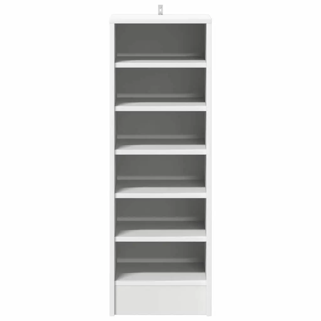 Shoe Cabinet Storage Organiser 6 Compartments Bedroom Hallway White