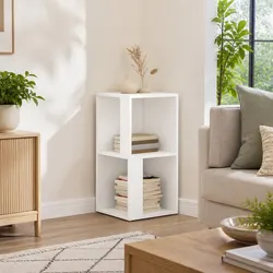White Corner Storage Cabinet: Practical and Stylish