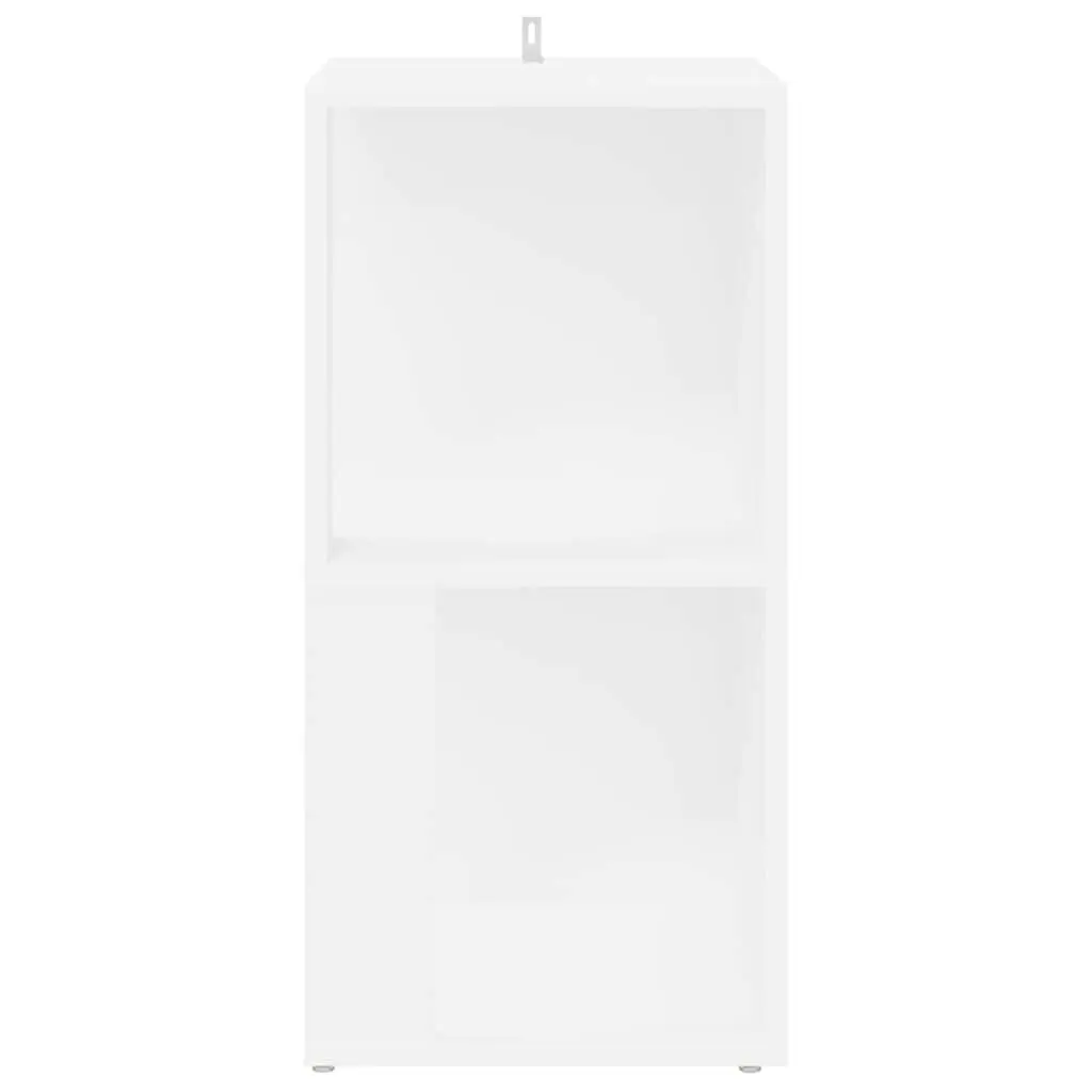 Corner Storage Cabinet White Engineered Wood Shelf Unit 33 x 33 x 67 cm