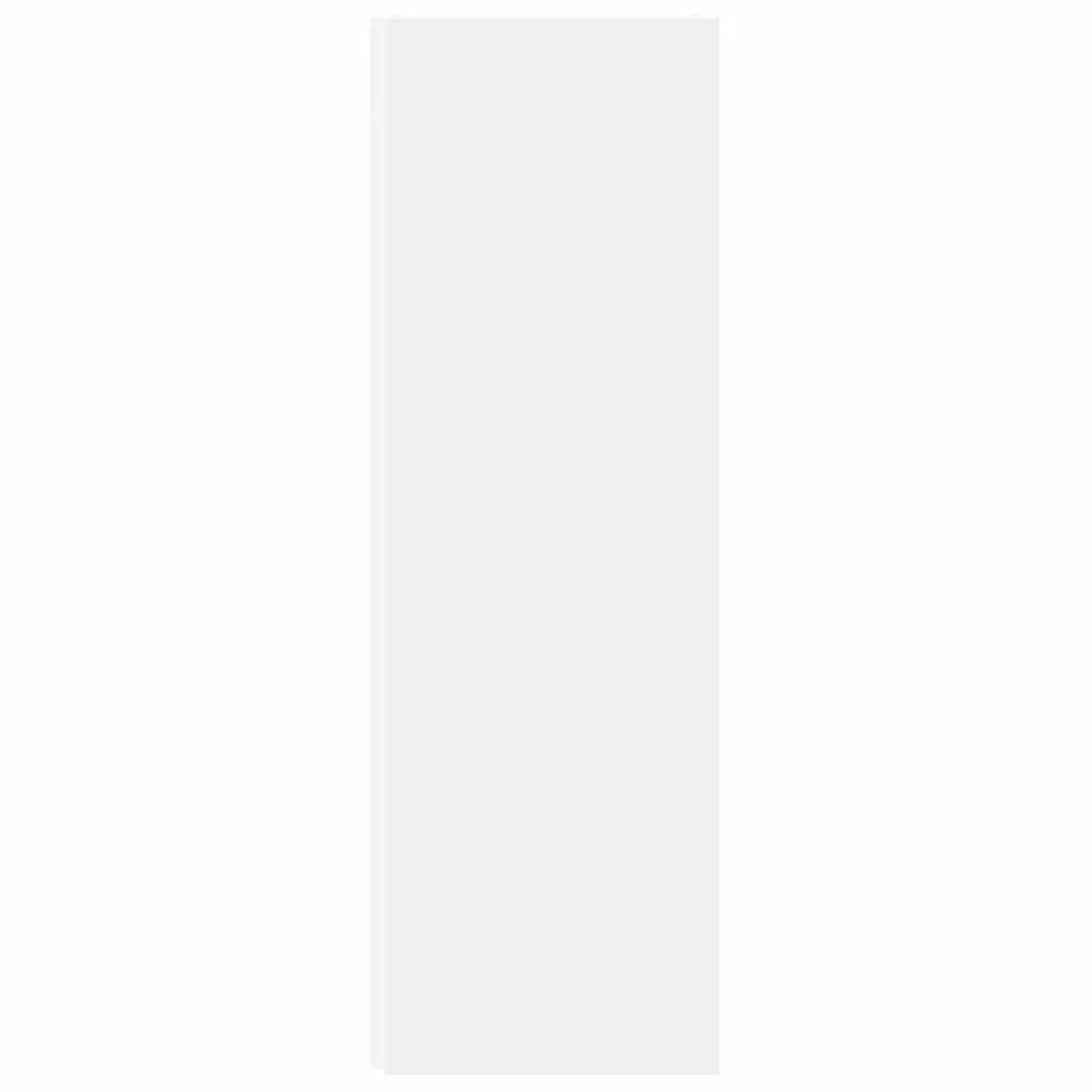 Corner Storage Cabinet White 33x33x100 cm Compact Living Room Bedroom Office