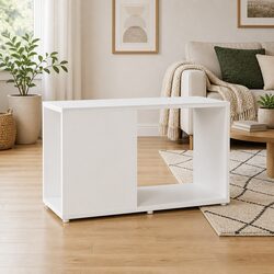 TV Cabinet White Open Shelving Unit Storage Bookcase Standing Furniture