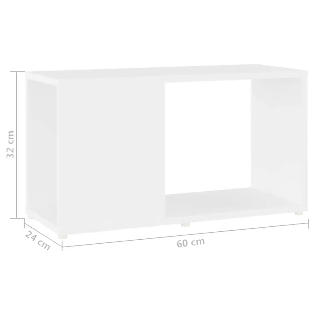 White TV Cabinet with Storage and Style