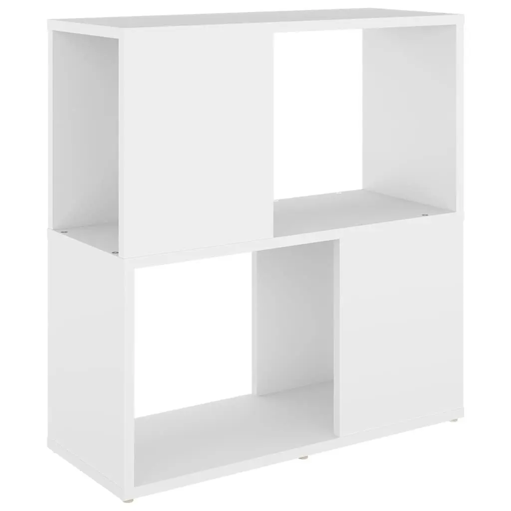 White Book Cabinet 2-Tier Shelving Unit Storage Organiser Home Decor Furniture
