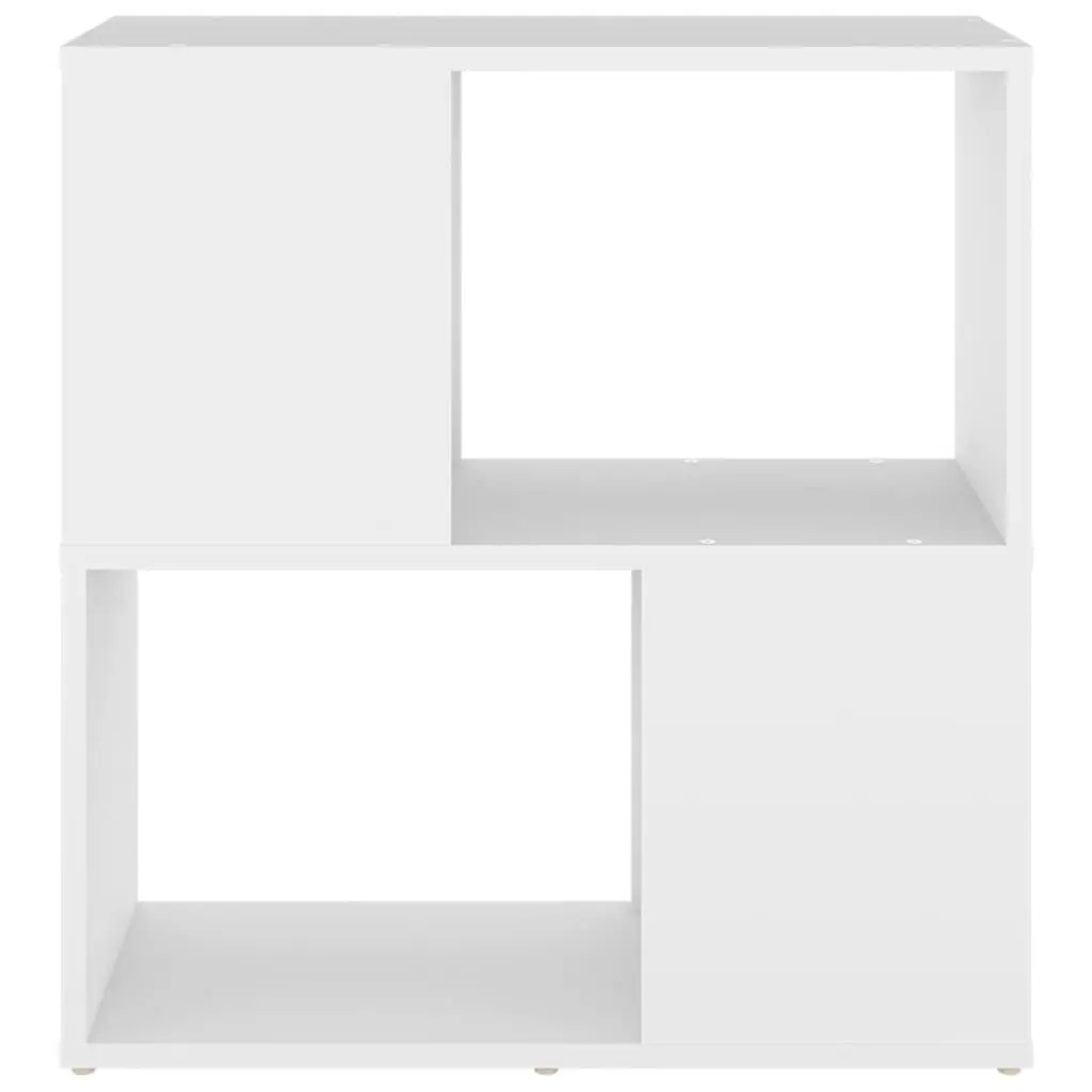 White Book Cabinet 2-Tier Shelving Unit Storage Organiser Home Decor Furniture