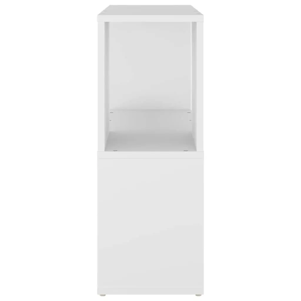 White Book Cabinet 2-Tier Shelving Unit Storage Organiser Home Decor Furniture
