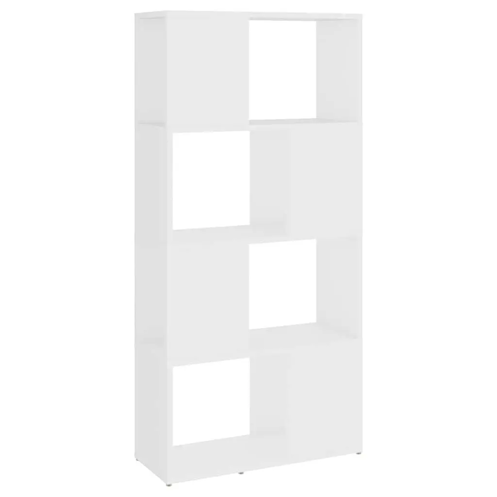 Book Cabinet Room Divider White 60x24x124.5cm Storage Shelving Unit 4