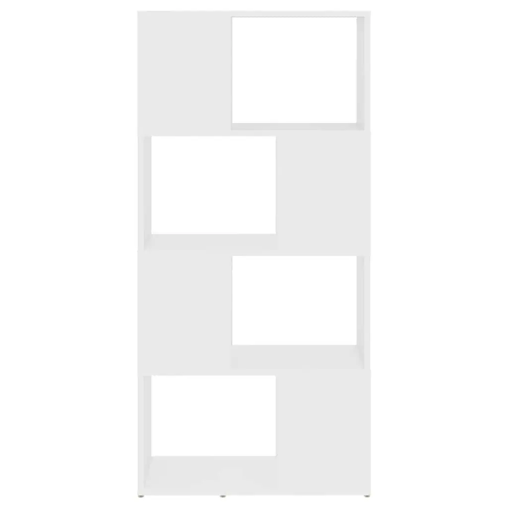 Book Cabinet Room Divider White 60x24x124.5cm Storage Shelving Unit 4