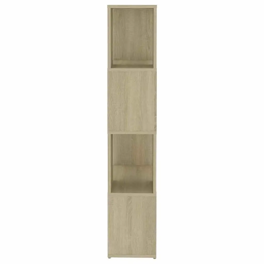 Bookcase Room Divider Storage Shelving 60x24x124.5cm Sonoma Oak