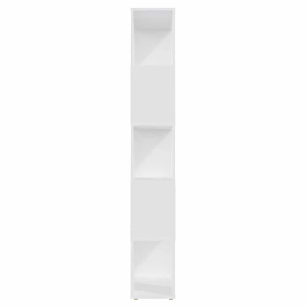 Book Cabinet Room Divider Open Shelving Display Organizer Storage Bookcase 60W x 24D x 155H cm White