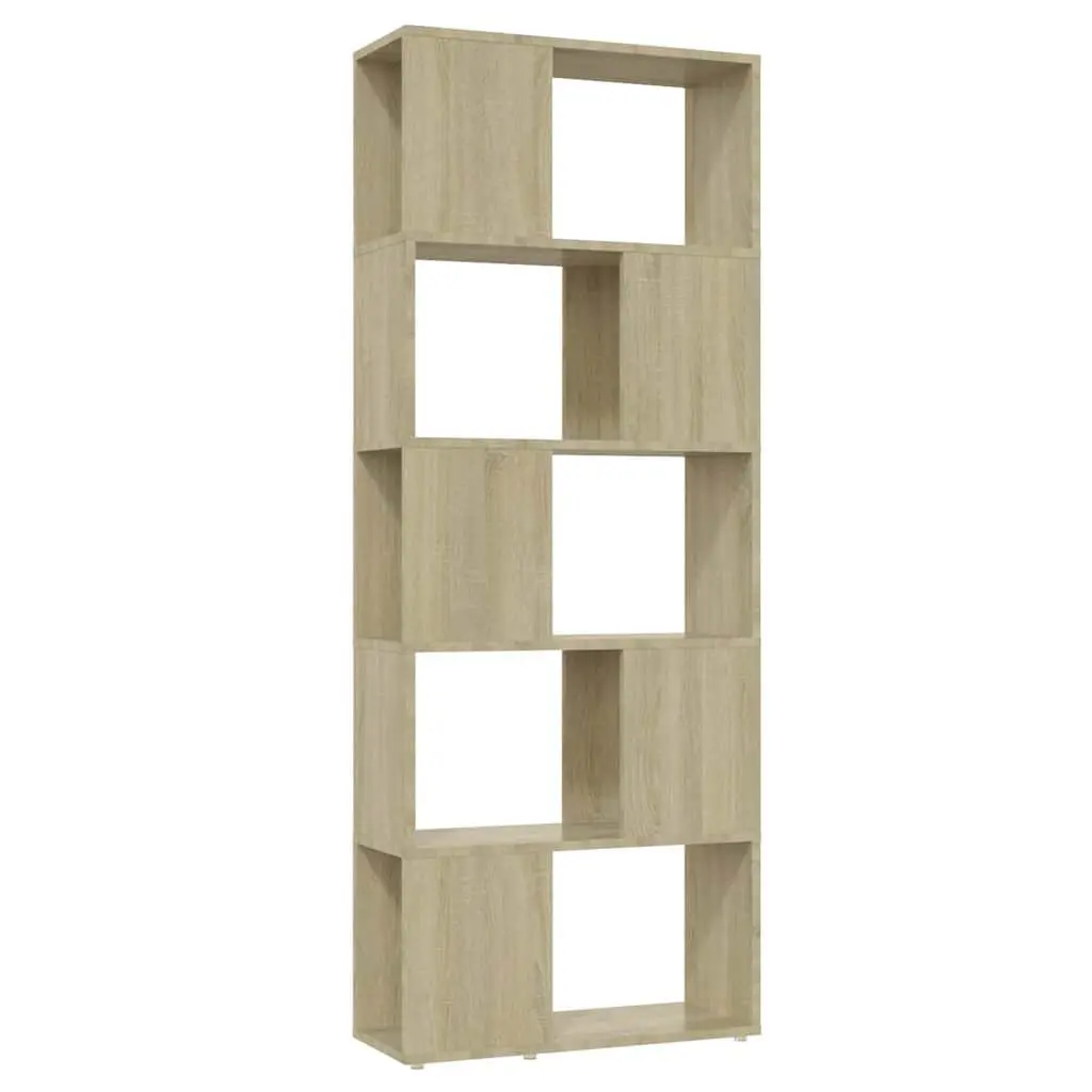 Book Cabinet Room Divider Open Shelf Storage Unit 60x24x155 cm Brown