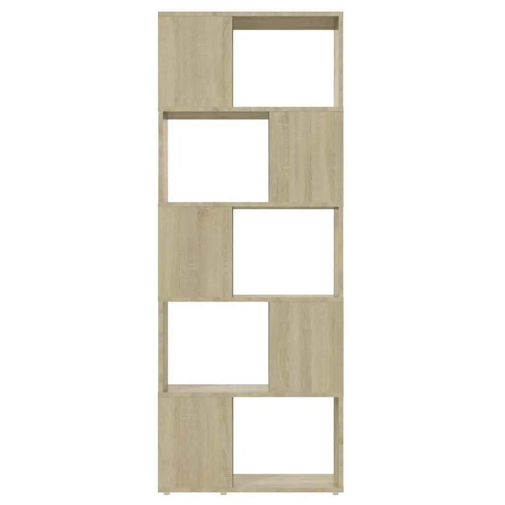 Book Cabinet Room Divider Open Shelf Storage Unit 60x24x155 cm Brown