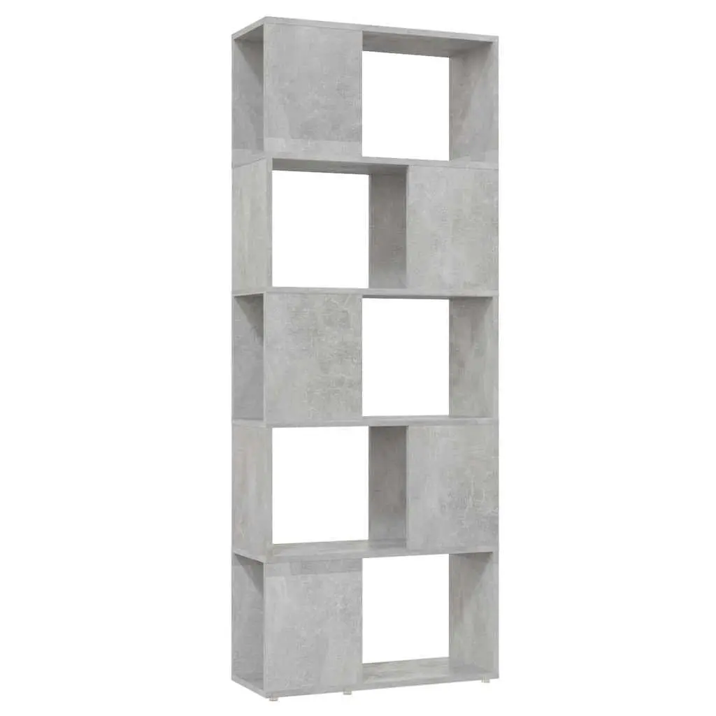 Grey Bookcase with Open Shelving