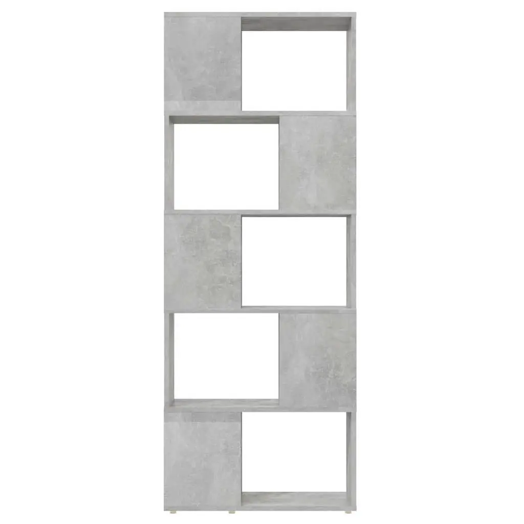 Grey Bookcase with Open Shelving