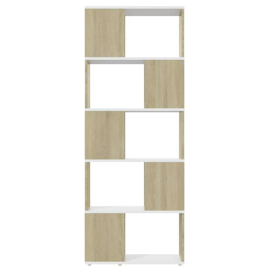 White Book Cabinet with Ample Open Storage