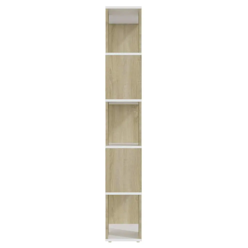 White Book Cabinet with Ample Open Storage