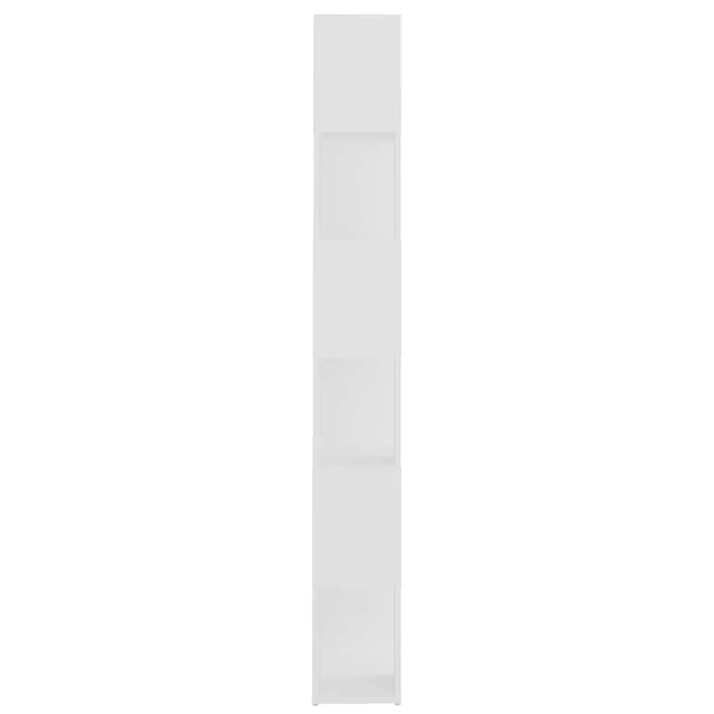 White Book Cabinet Room Divider with 6 Compartments