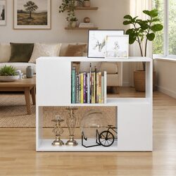 White TV Cabinet Offering Practical Storage Solutions