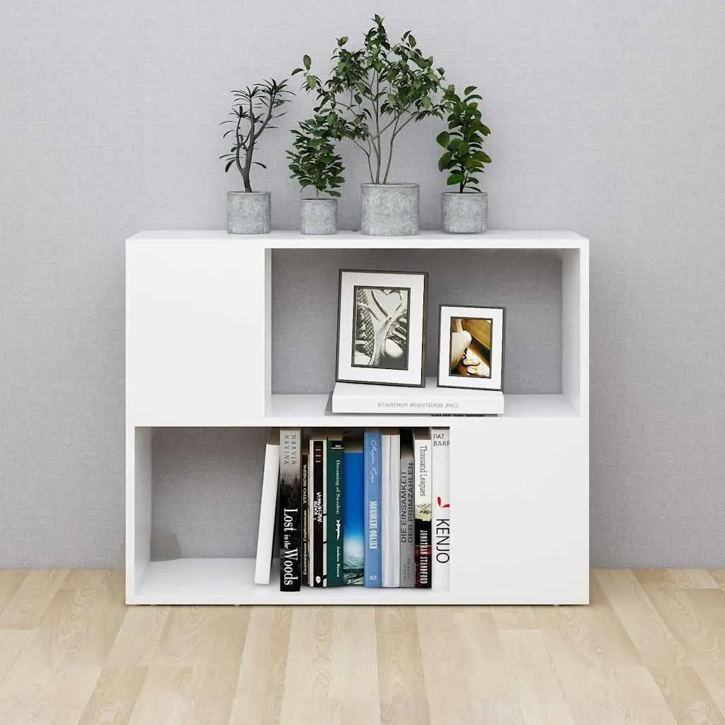 TV Cabinet Open Compartment Storage Unit Living Room Furniture 80x24x63cm White