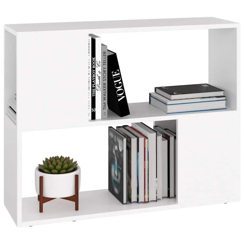 TV Cabinet Open Compartment Storage Unit Living Room Furniture 80x24x63cm White