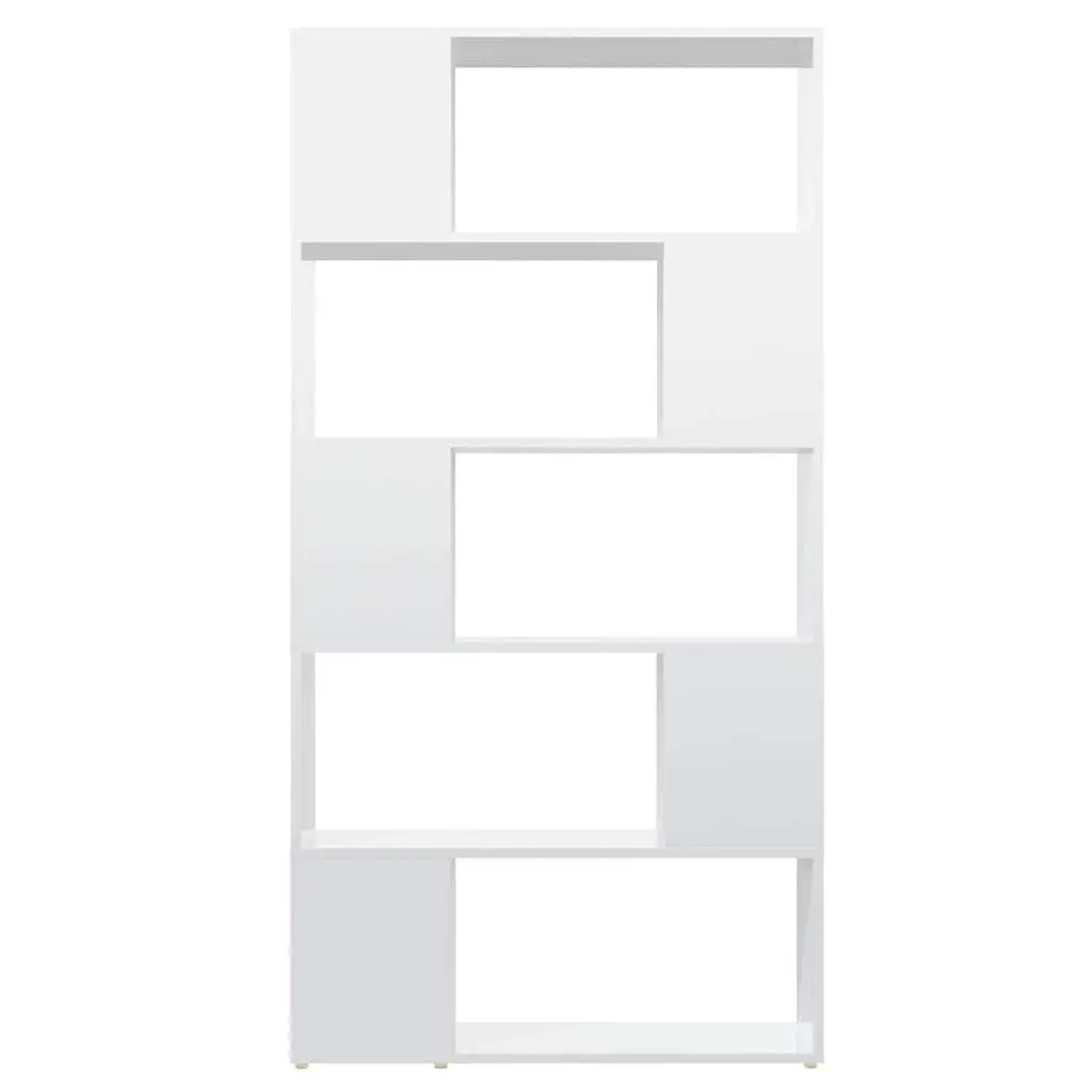 Book Cabinet Room Divider Storage 80x24x155 cm White Engineered Wood