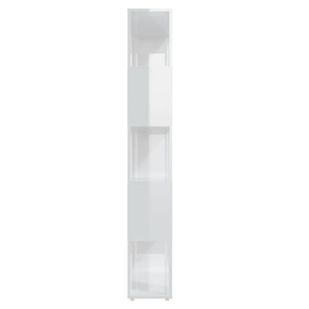 Book Cabinet Room Divider Storage 80x24x155 cm White Engineered Wood