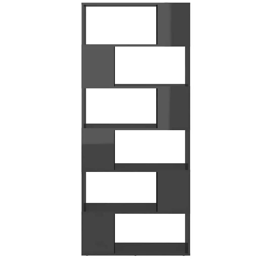 Grey Book Cabinet with Room Divider Function