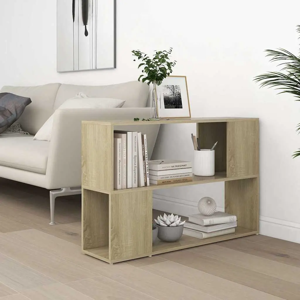 Book Cabinet Open Shelving Storage Unit 100 x 24 x 63 cm Brown Engineered Wood