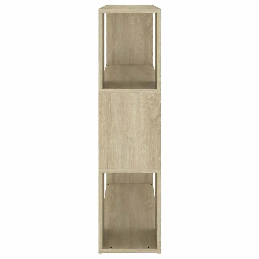 Book Cabinet Room Divider Brown Shelving Unit Storage Organizer 100x24x94cm