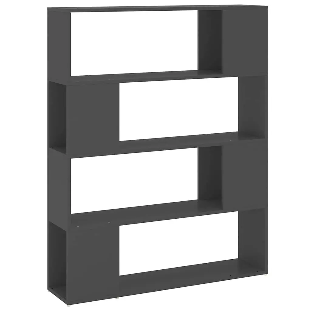 Grey Book Cabinet Room Divider with Ample Storage