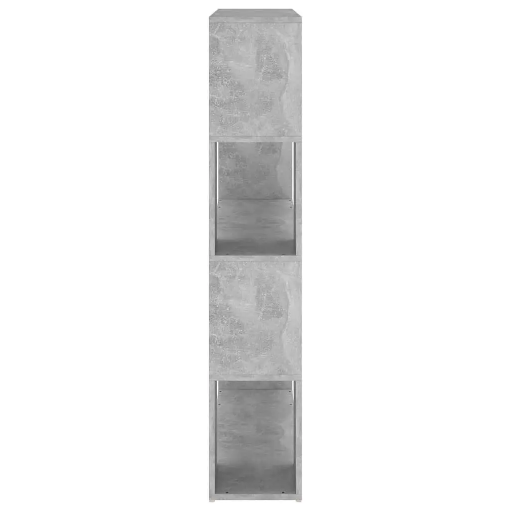 Bookcase Room Divider Storage Shelf 100x24x124 cm Grey