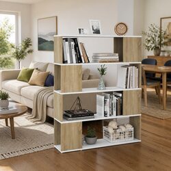 Practical Book Cabinet Divider: Spacious, Classic Design