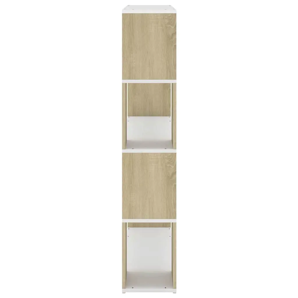 Book Cabinet Room Divider Bookcase Shelving Unit Storage 4 Compartments