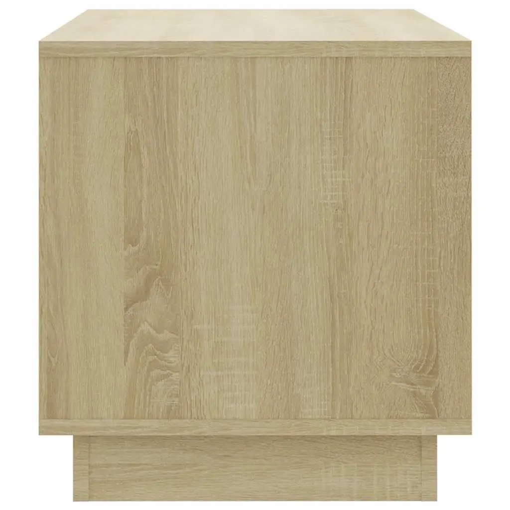 TV Cabinet Storage Lowboard Beige Engineered Wood with Drawers 70W x 41D x 44H cm