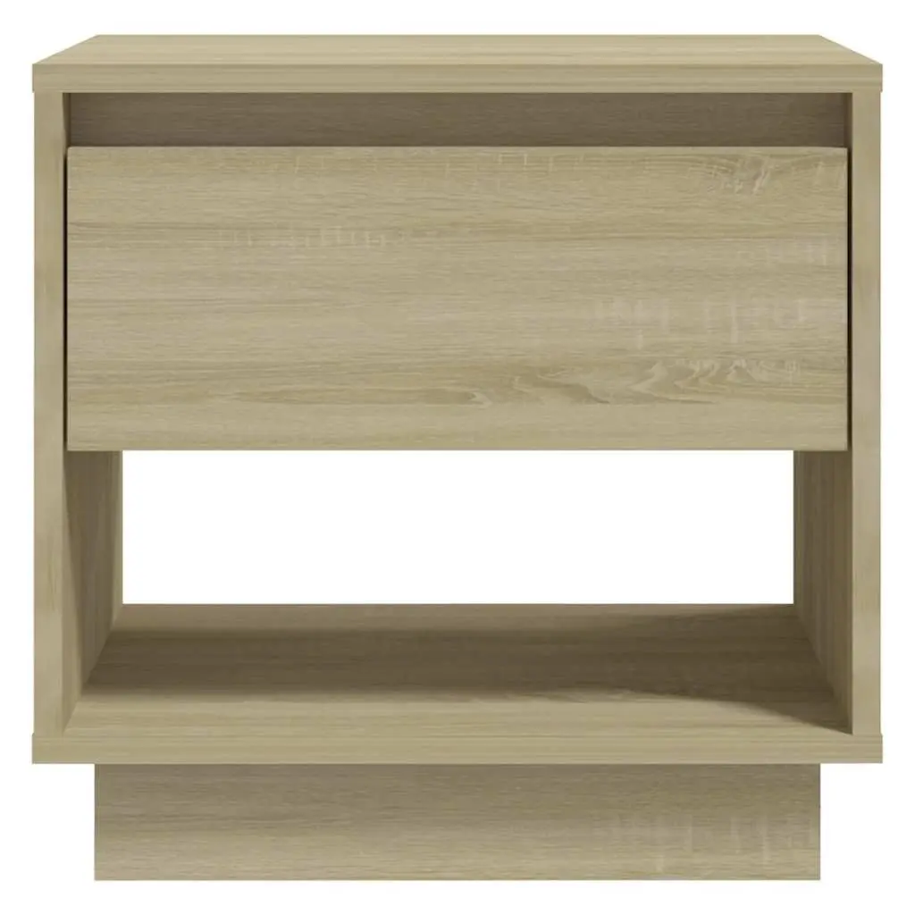 Bedside Cabinets Set of 2 Nightstand Storage Drawer Open Compartment 45x34x44cm Beige
