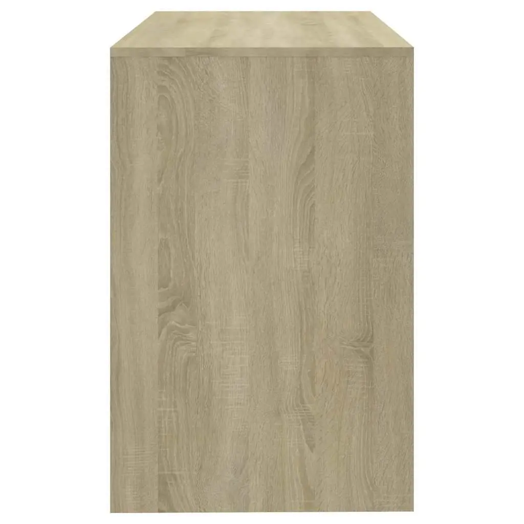 Office Desk Computer Workstation Beige Engineered Wood with 2 Storage Drawers