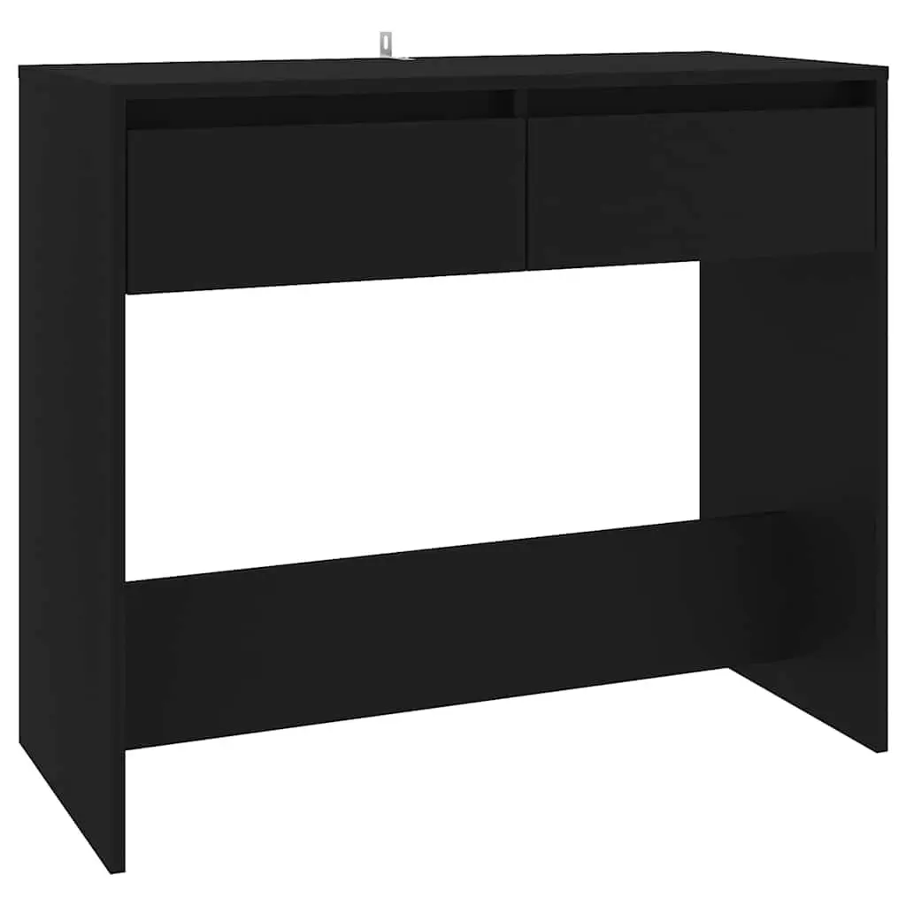 Black Console Table with Drawers